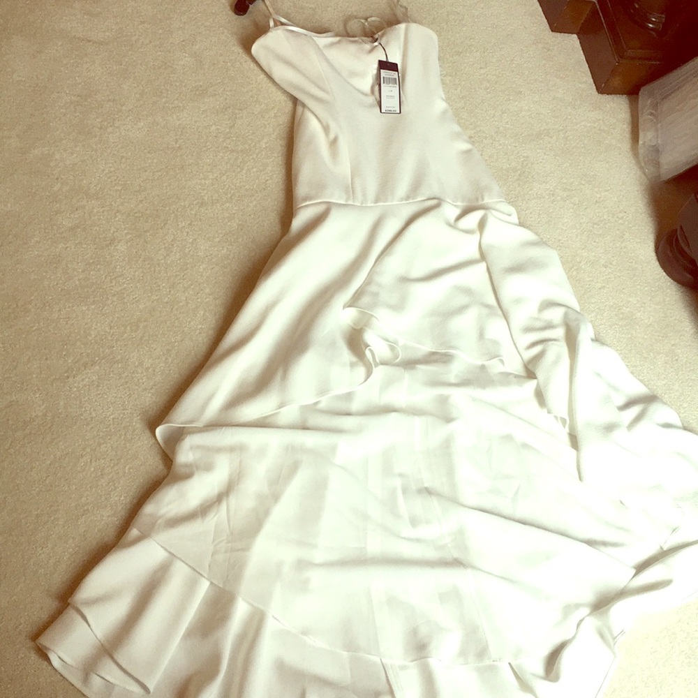 White evangelina bcbg dress